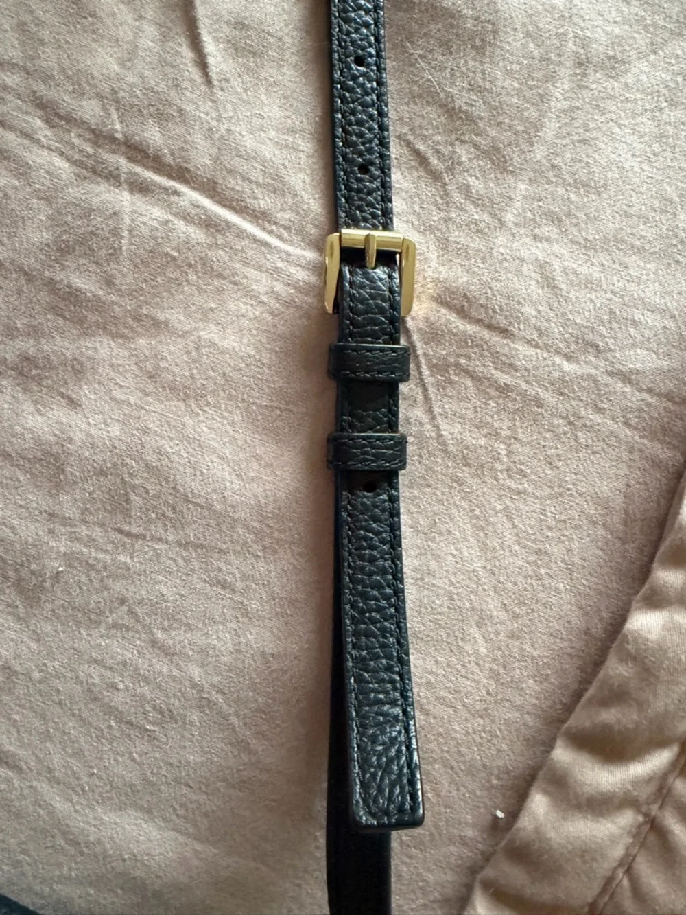 Michael Kors Black Pebbled Leather Crossbody Bag with Tassel